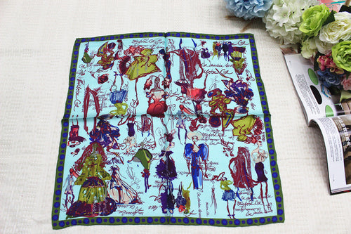 100% silk scarf