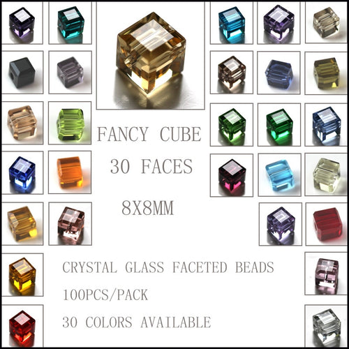 100PCS/Lot Crystal Beads