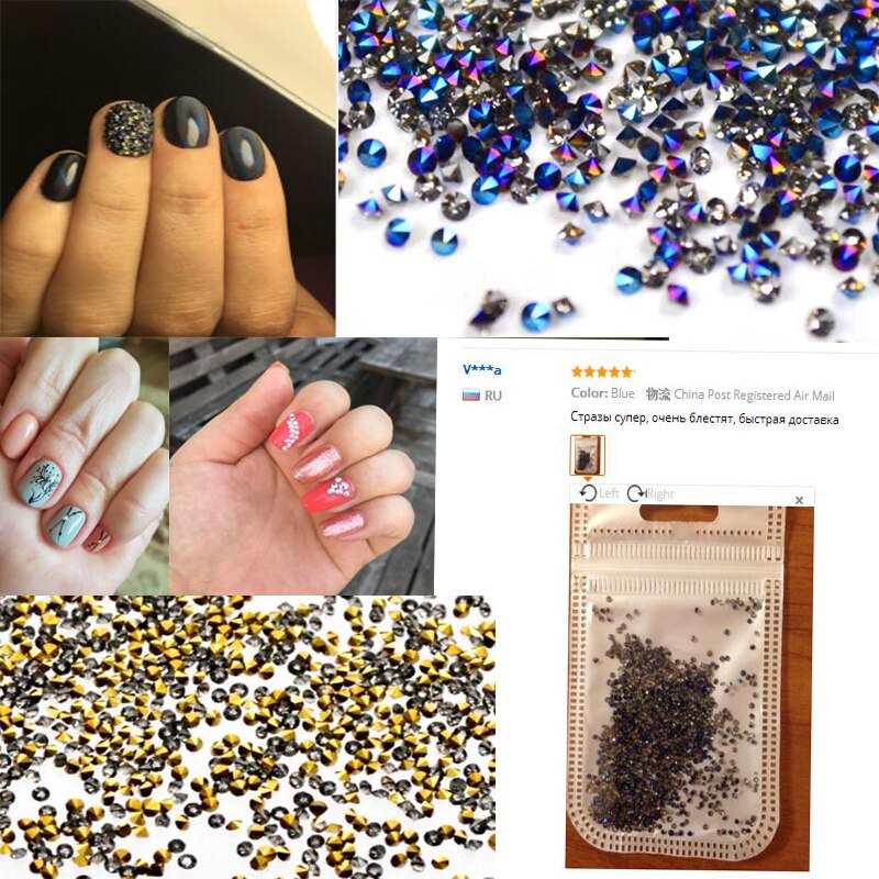 1440pcs/bag Nail Beads