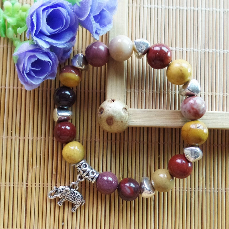 1Strand 10mm Mookaite