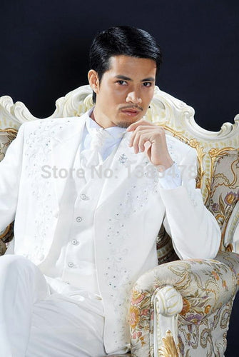 2016Suits White Embroidery