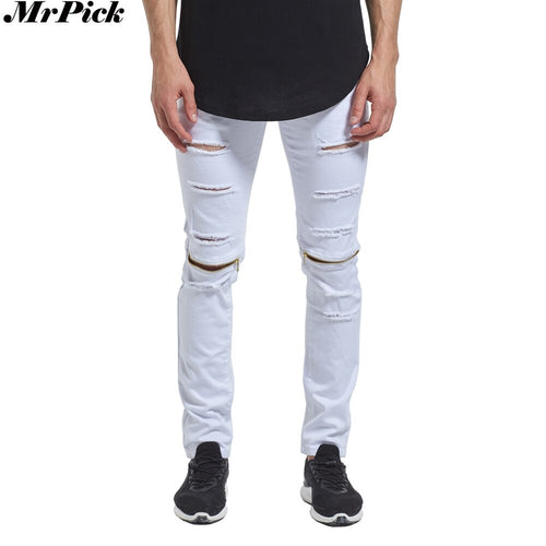 Men Knee Zipper