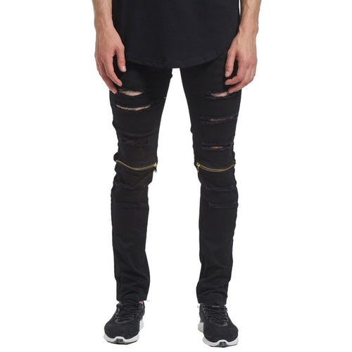 Men Zipper Knee