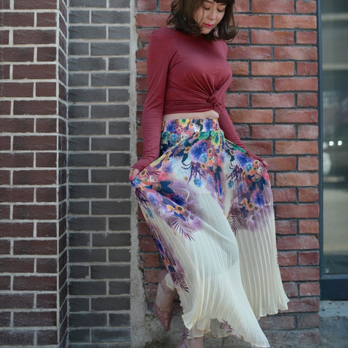 Pleated Skirts Womens
