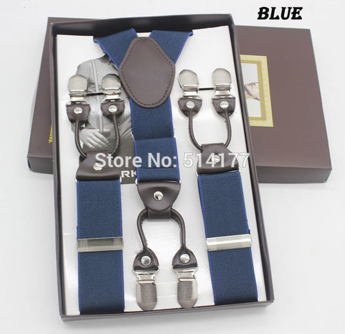 blue Clips suspenders