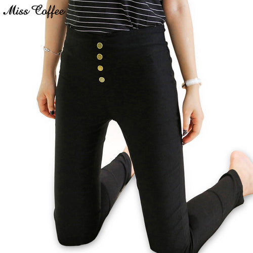 Button Leggings Skinny