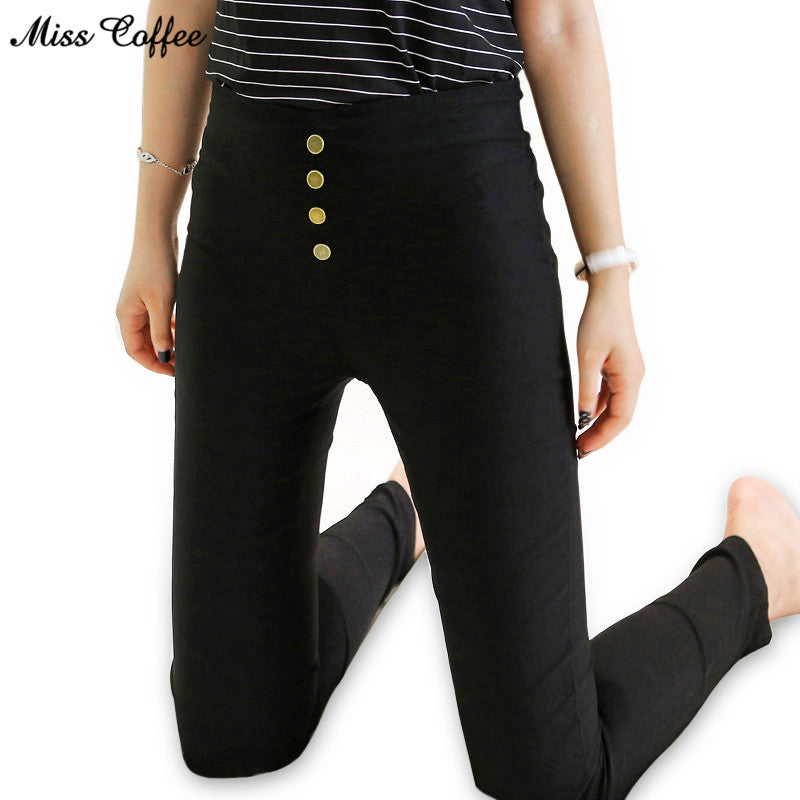 Button Leggings Skinny