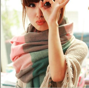 Cashmere wool scarf