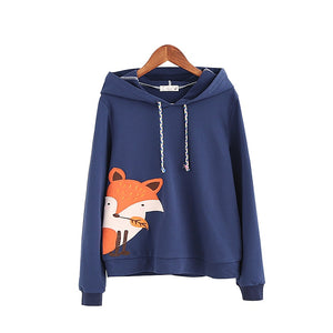 Navy blue&White Fox