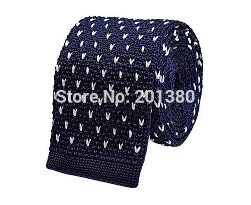 striped knitted tie
