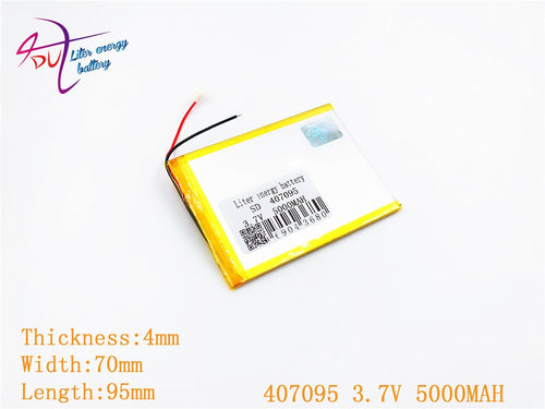 3.7V 5000mah (polymer