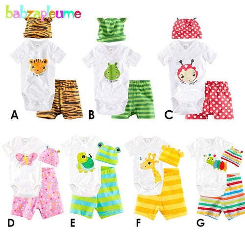 3PCS/0-18Months/Summer Infant Tracksuit