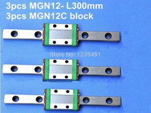 3pcs 12mm linear