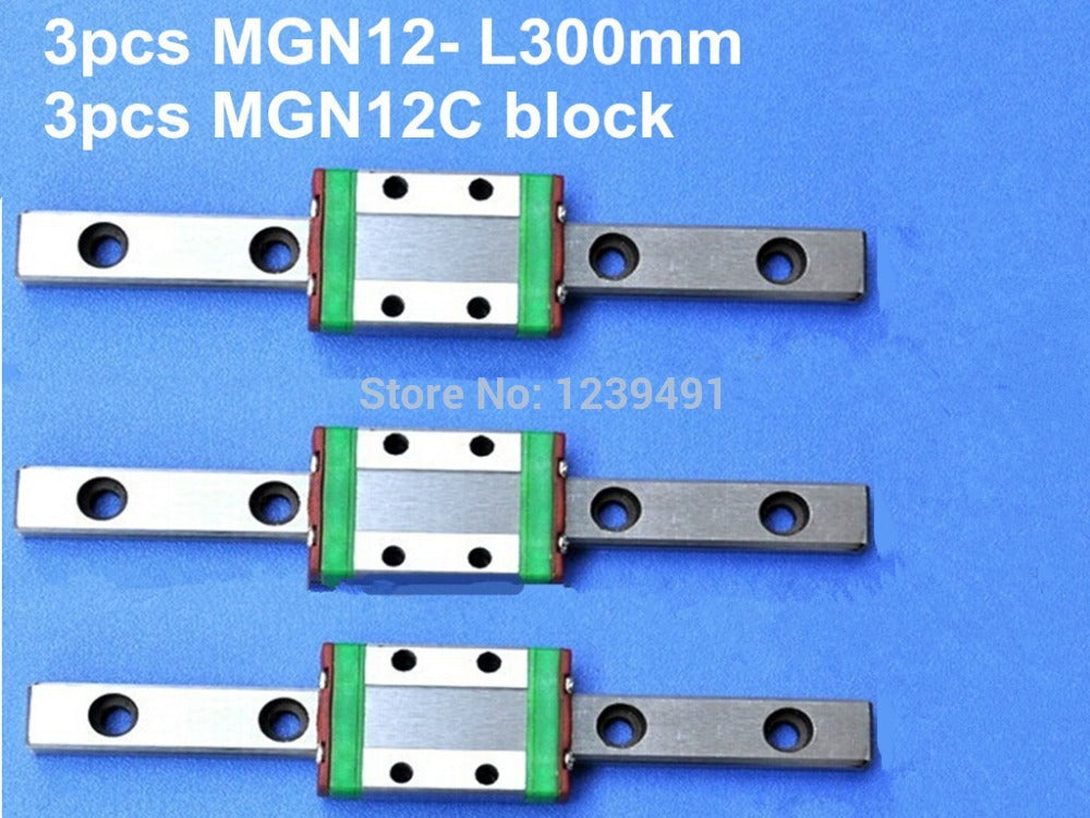 3pcs 12mm linear