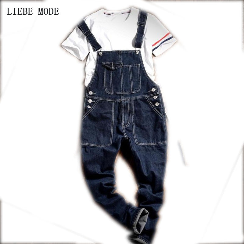 Black Denim Overalls