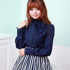 Blue/Black/White Lace Full