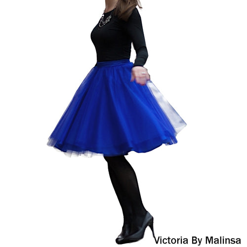 Blue Tulle Skirt