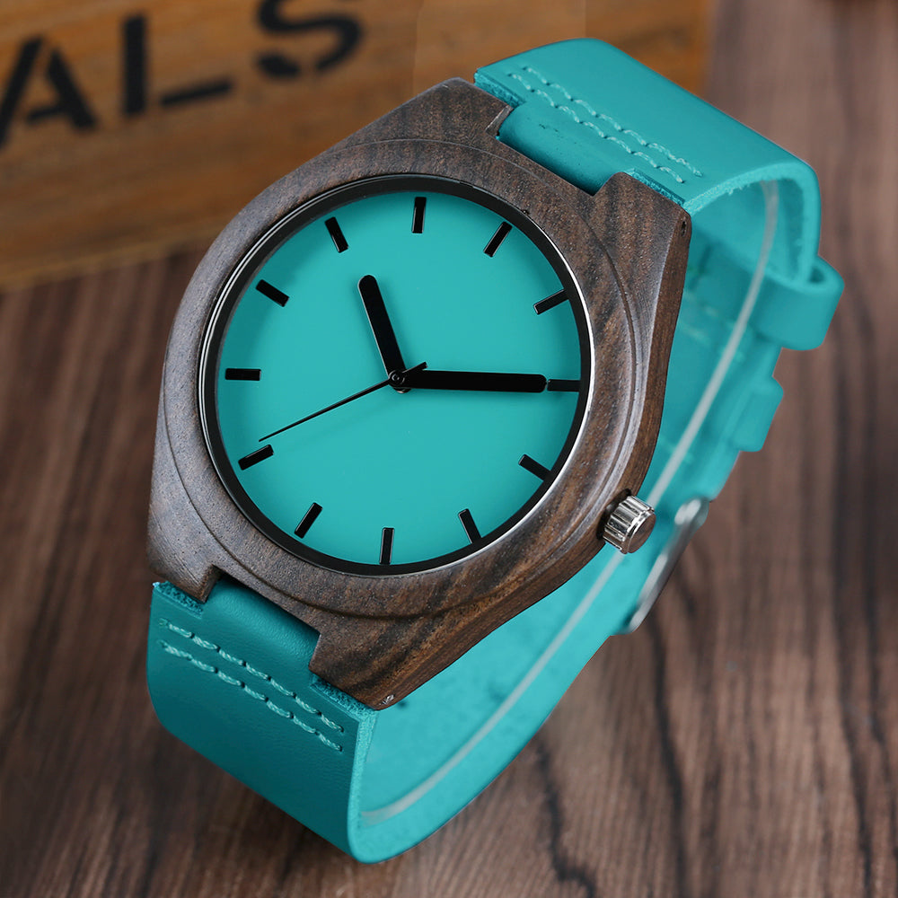 Blue Wood Watch