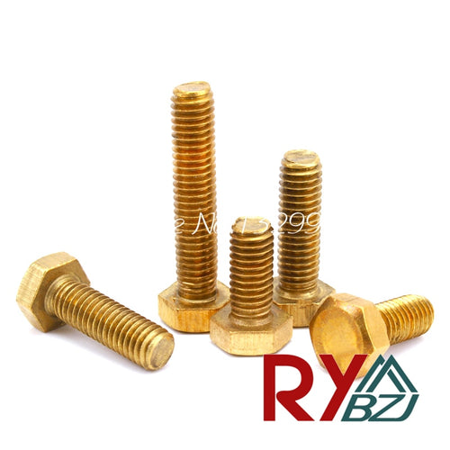 Brass hexagon bolt