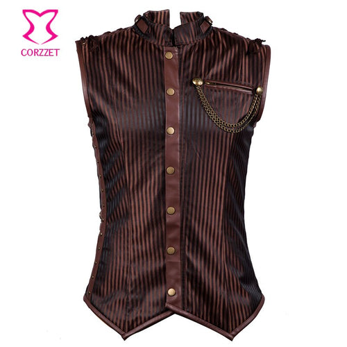 Brown Striped Stand