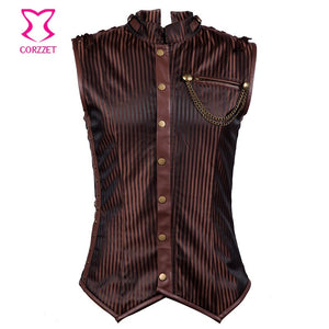 Brown Striped Stand