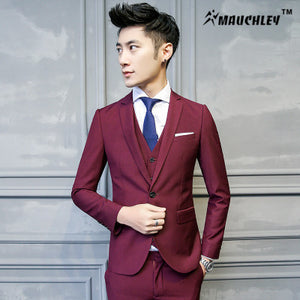 Burgundy Tuxedo Jacket