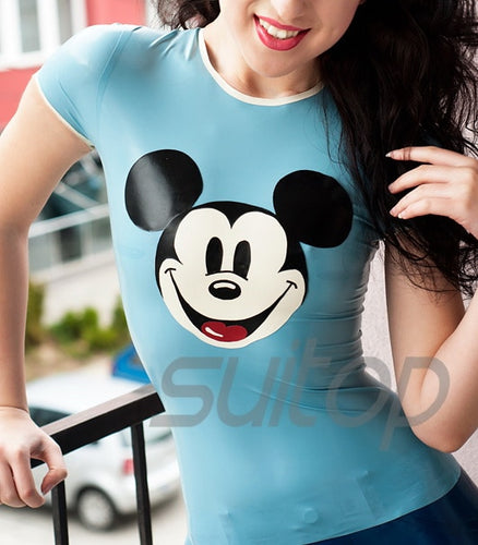 Casual latex T-shirt