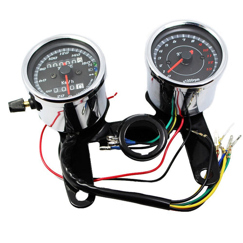 Chrome Motorcycle Speedometer