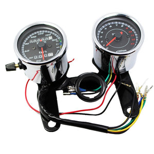 Chrome Motorcycle Speedometer