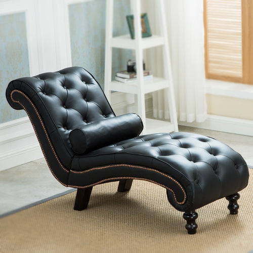 Classic Leather Chaise