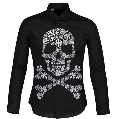 Cloudstyle Snowflake Skull