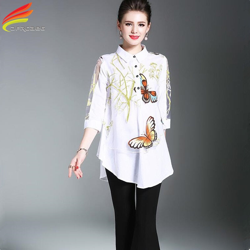 DFRCAEG Embroidery Blouses