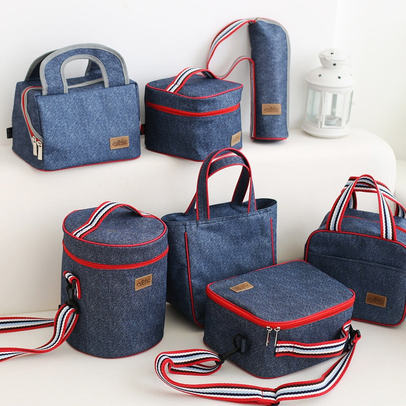 Denim Lunch Bag