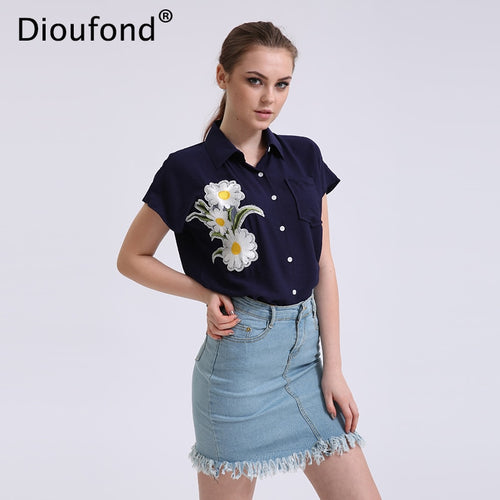 Dioufond Floral Navy
