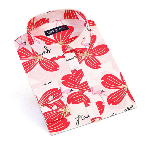 Dioufond Floral Shirts