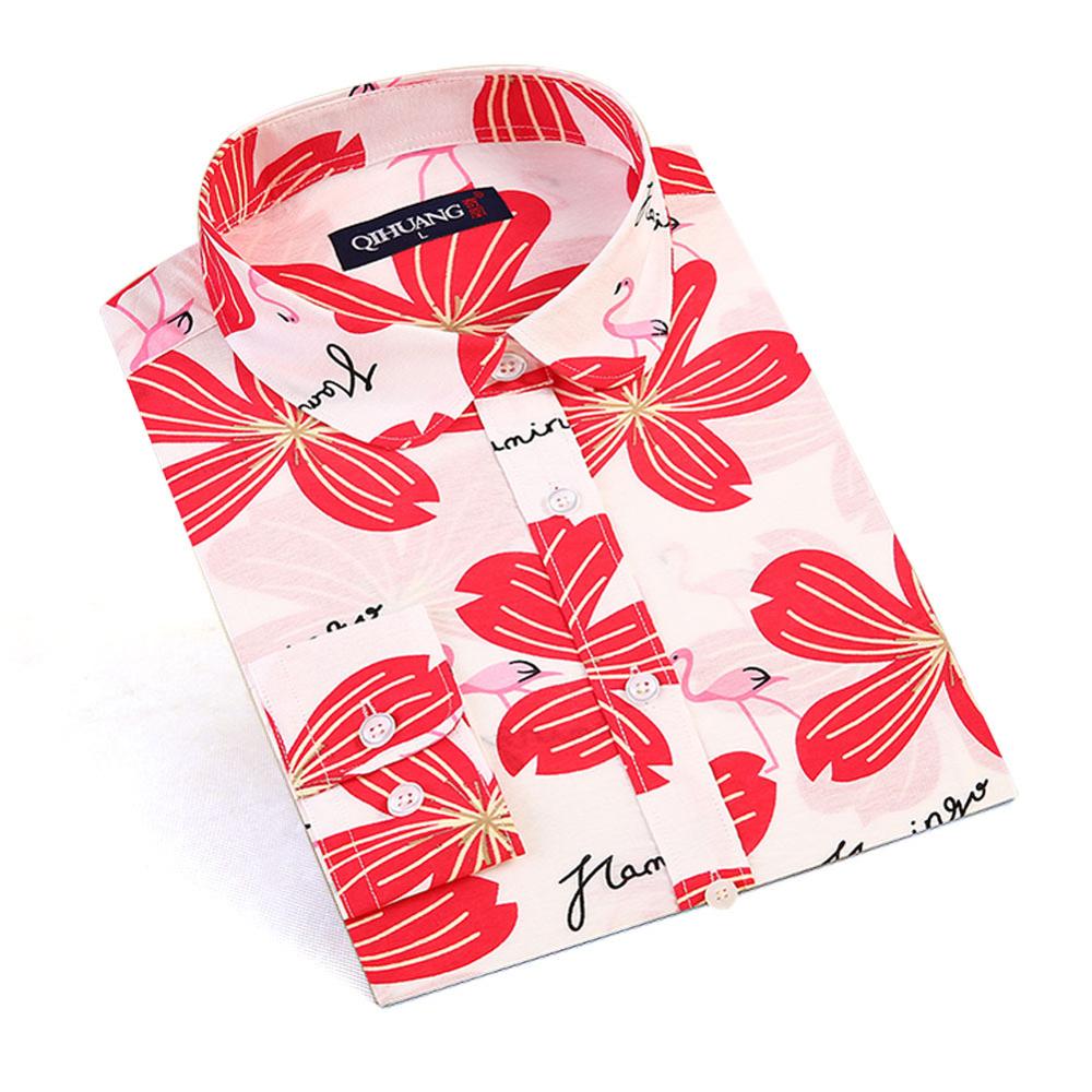 Dioufond Floral Shirts