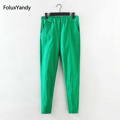 Elastic Pencil Pants