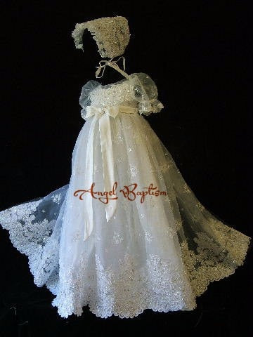 Embroidery Beaded Christening
