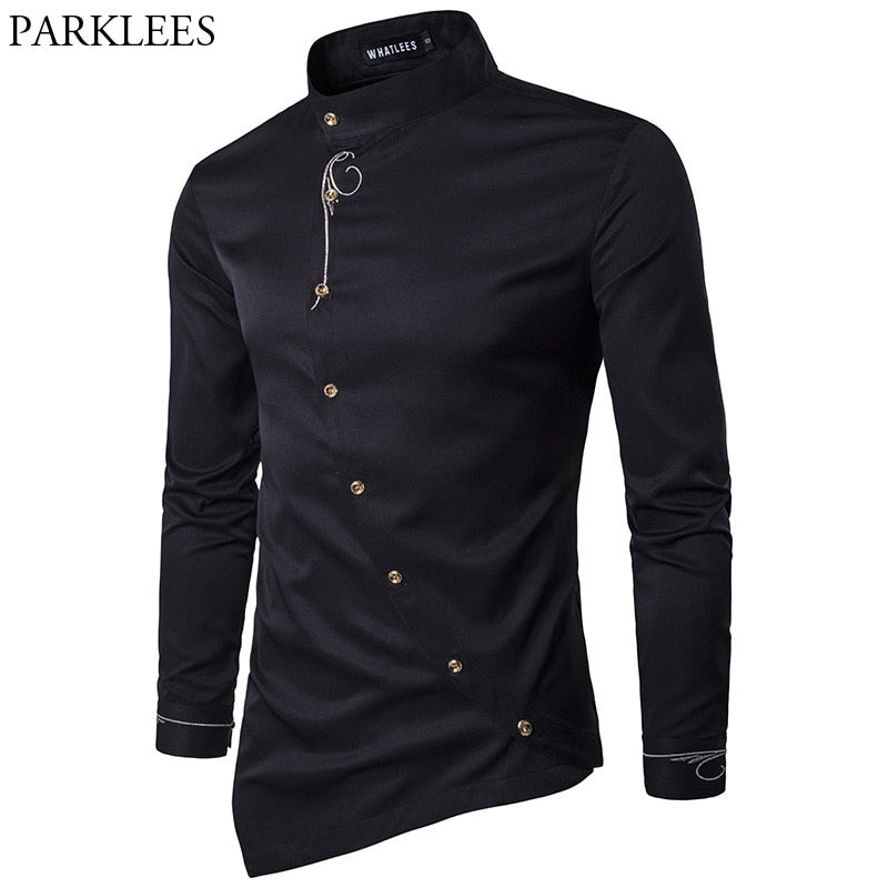 Embroidery Shirt Men