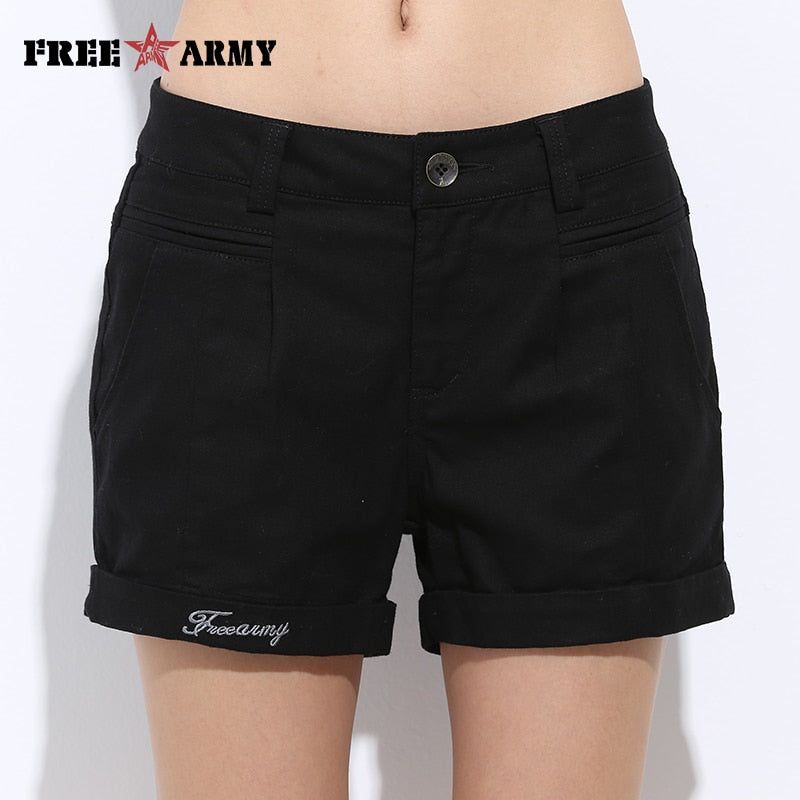 Embroidery Shorts Women