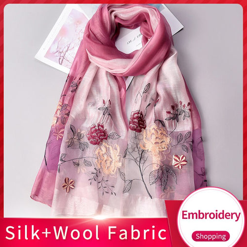Embroidery Women Silk