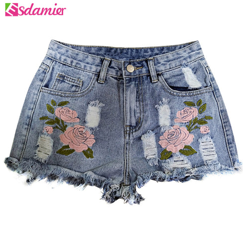 Fashion Embroidery Ripped