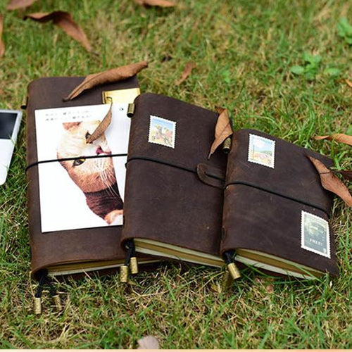 Genuine leather notebook