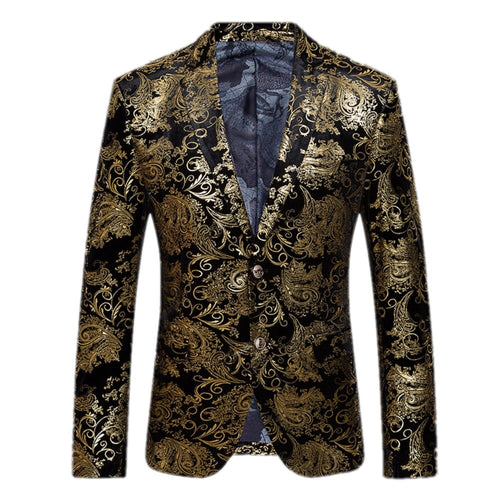 Gold Blazer Men