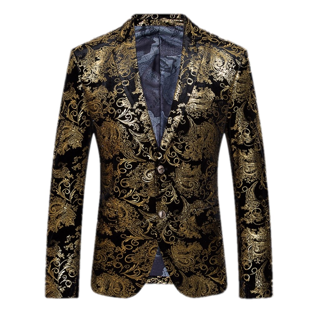 Gold Blazer Men