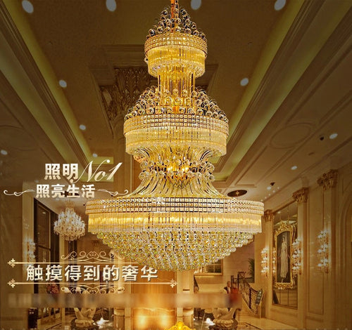Gold Crystal Chandelier