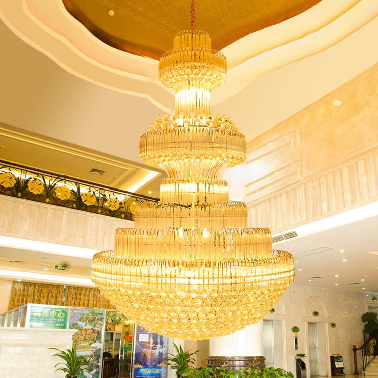 Gold Crystal Chandelier