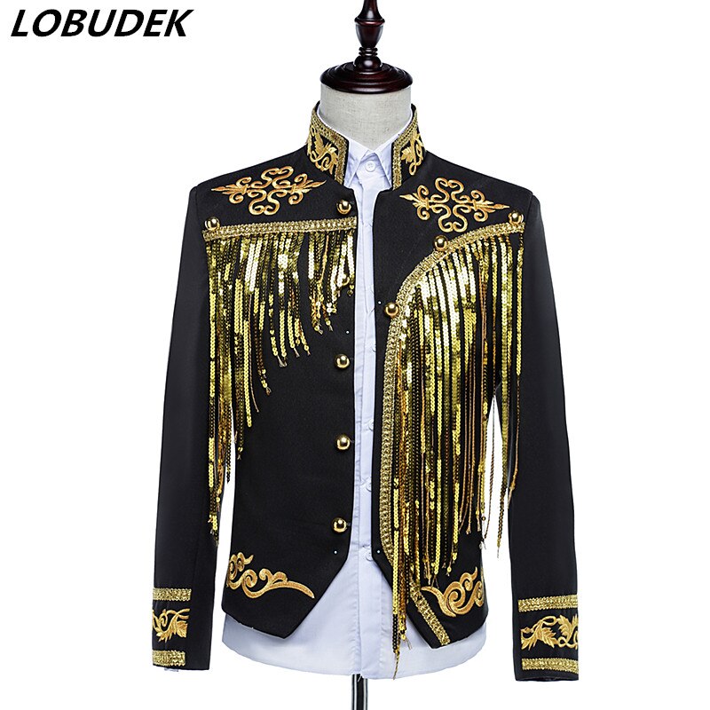 Golden Black Sequins