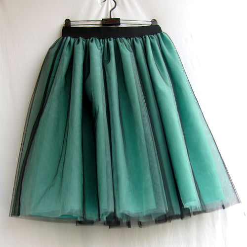 Green Tulle Skirt