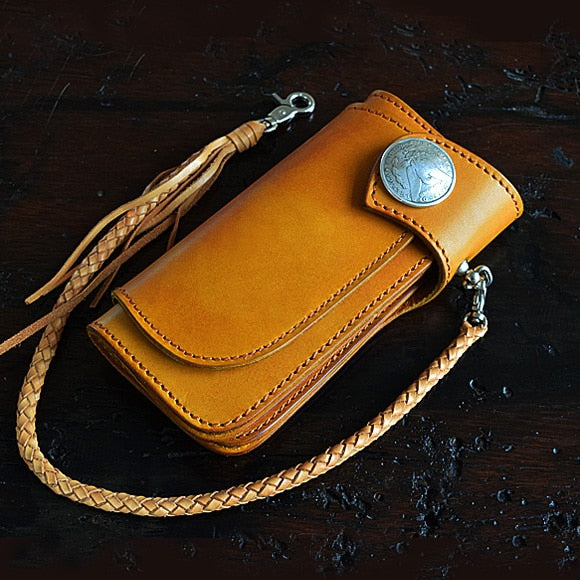 Handmade leather wallet